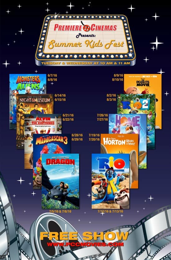 Free Summer Movies at Premiere Cinema Kidding Around Greenville