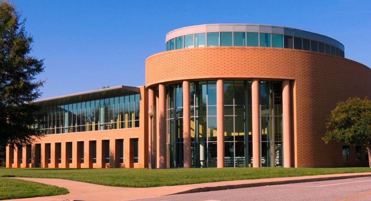 Greenville Hughes Main Branch library in Greenville, South Carolina