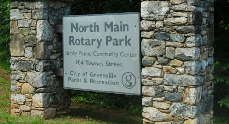 North Main Rotary Park in Greenville