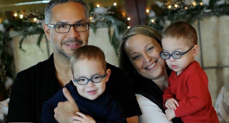 Family who benefited from March of Dimes.