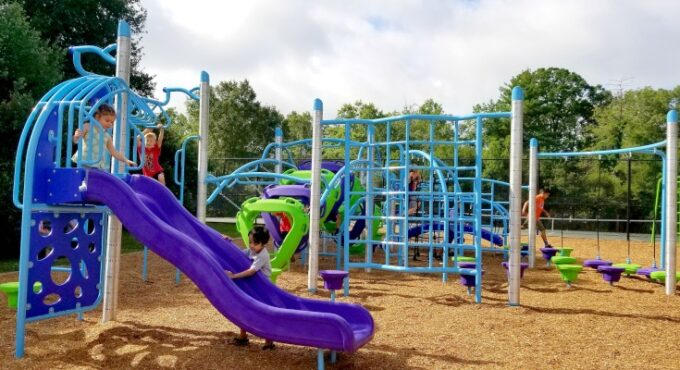 Holmes Park new playground in Greenville