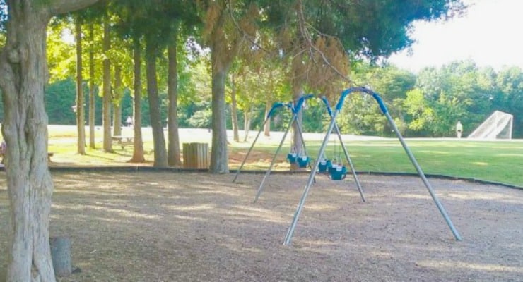 Toddler swings at Pittman Park
