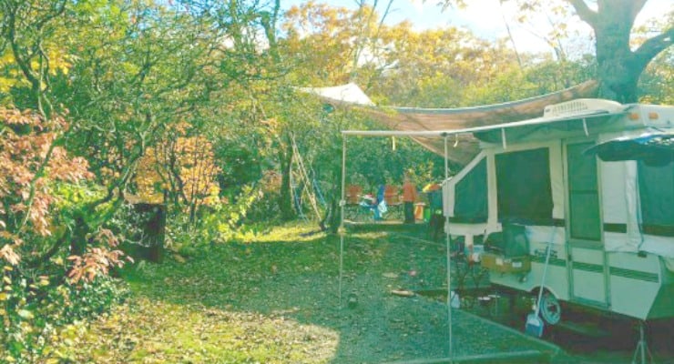 Camp site at Mount Pisgah
