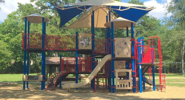 Gower Estates Park in Greenville new playground