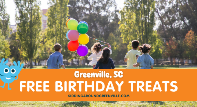 free birthday treats greenville sc