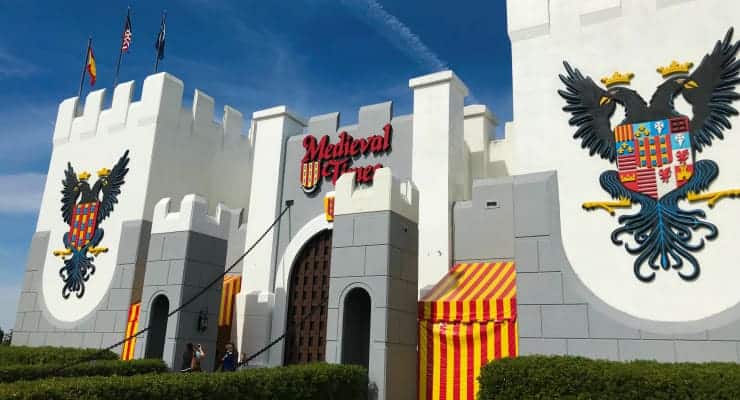 Exterior of Medieval Times building