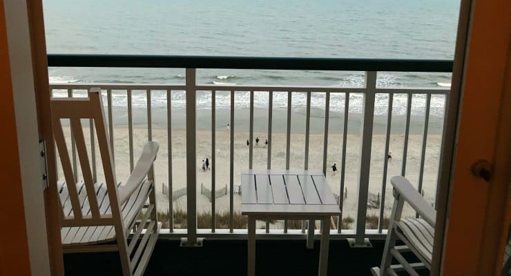 Hampton Inn Oceanfront Myrtle Beach hotel room view