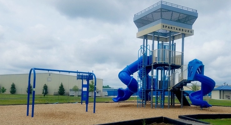 The playground at Spartanburg Airport Park