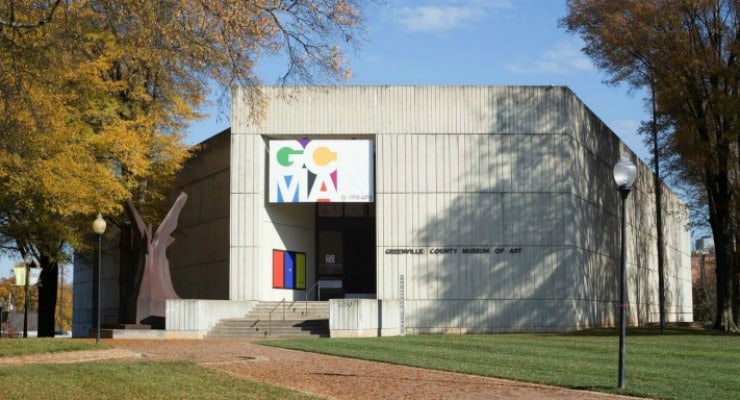 Exterior of Greenville County Museum of Art