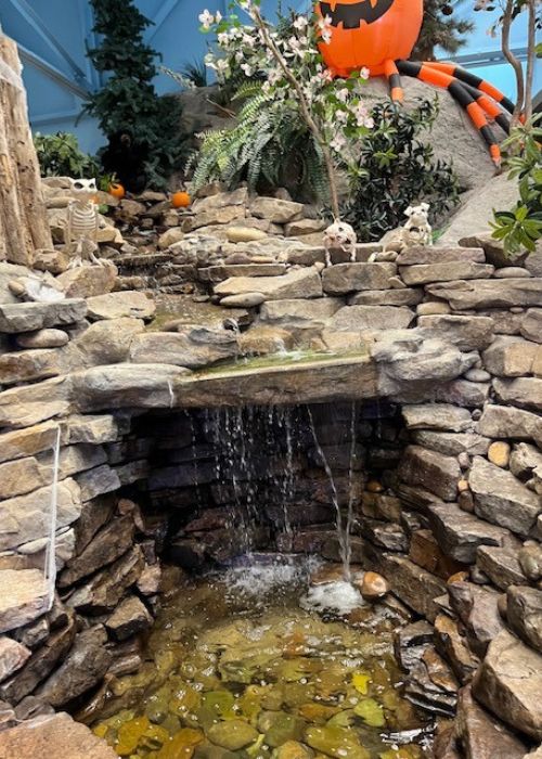 Water feature at Hands On in Hendersonville
