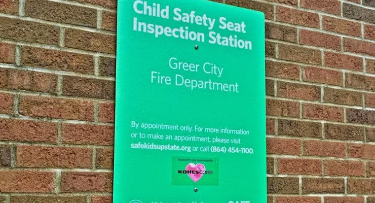 Car Seat Safety Check In Greenville, Fire Station Car Seat Installation