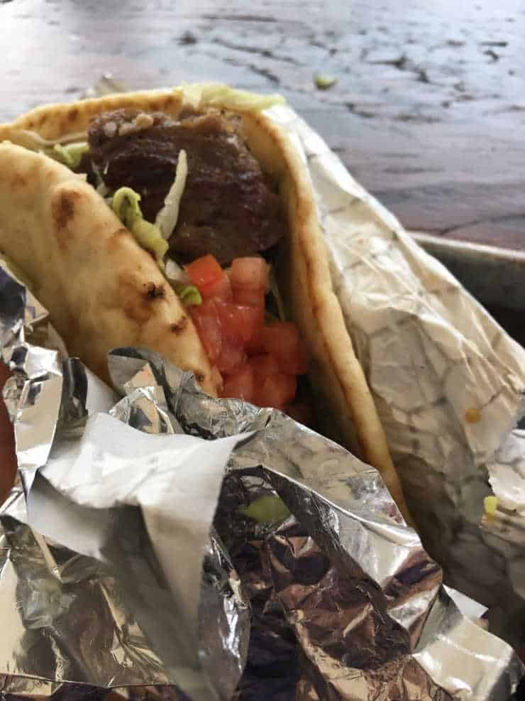 gyro in downtown Greenville, SC