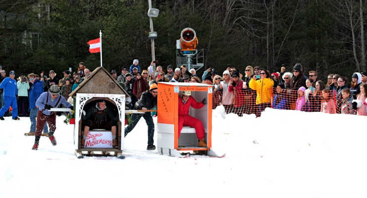 Outhouse races in Sapphire Valley