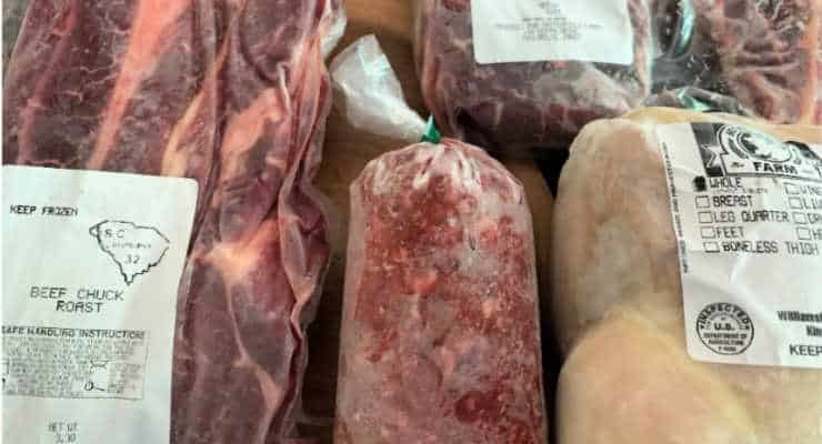 Local meat from Greenville, SC