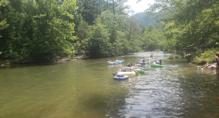 The Green River in Saluda, North Carolina