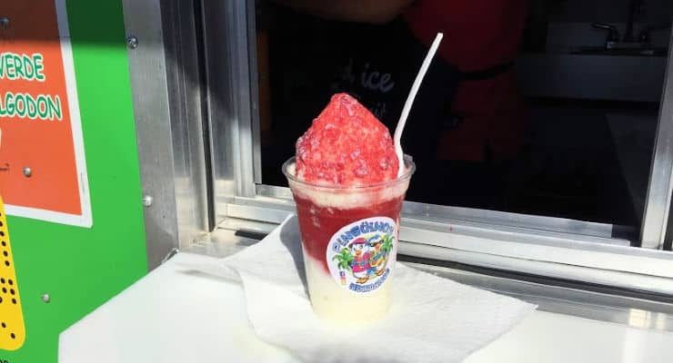 strawberry mexican shaved ice 