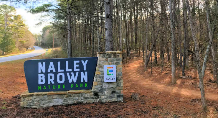Nalley Brown Nature Park sign