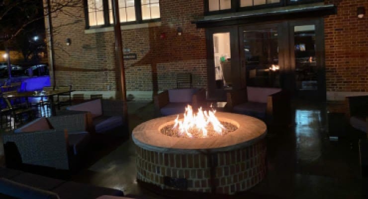 Outdoor fire at Dray Bar & Grill in Spartanburg, SC