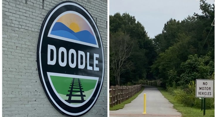 Doddle Trail bike sign