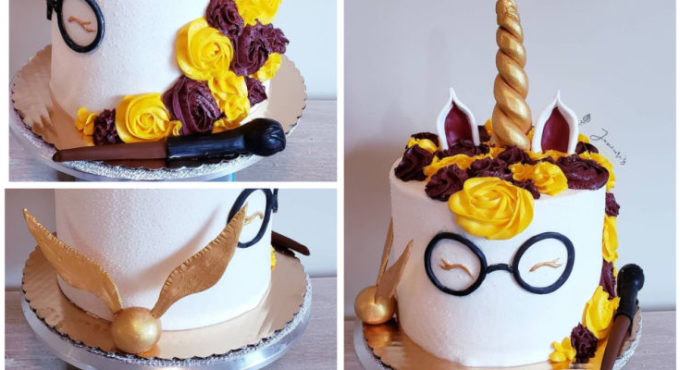 jenauris vegan bakery harry potter cake collage