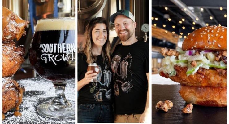 Food and owners of Southern Growl brewery and restaurant in Greer, SC