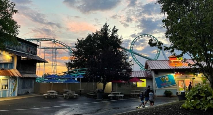 Evening at Carowinds, Charlotte, NC