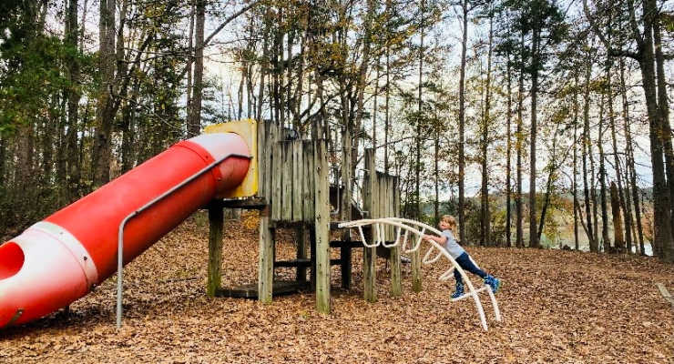 The playground at Lake Hartwell State Park