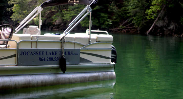 Jocassee Lake Tours pontoon boat