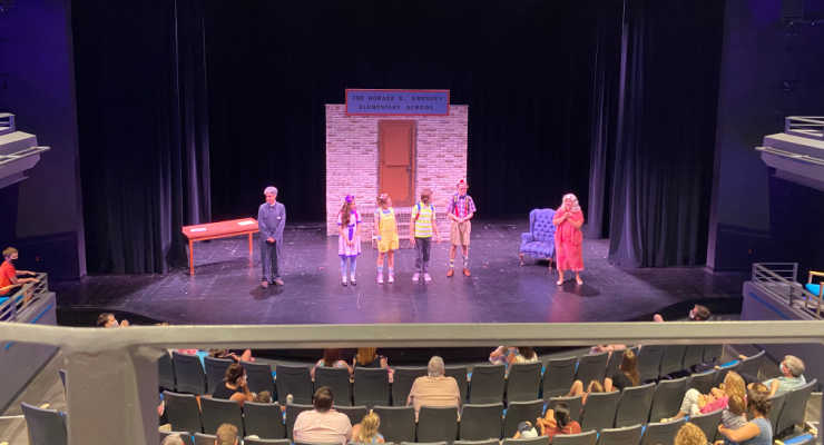 Actors on stage at Miss Nelson is Missing at SCCT