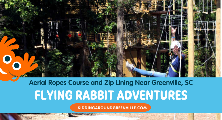 Flying Rabbit Adventures near Downtown Greenville, South Carolina