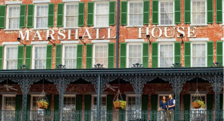 The Marshall House hotel in Savannah, Georgia