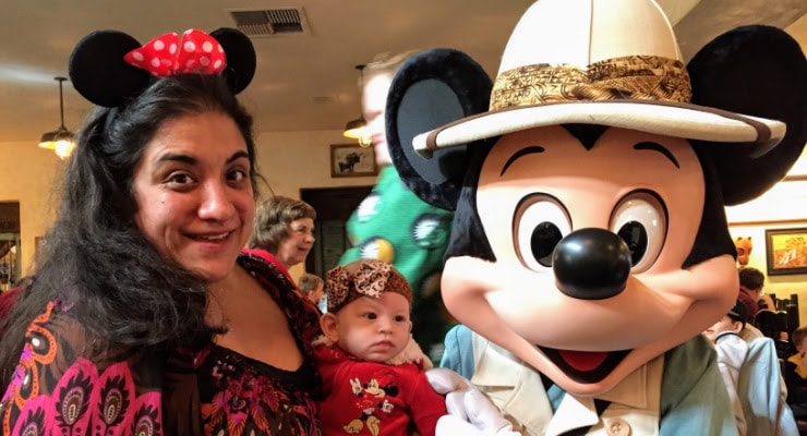 Meeting Mickey at Disney World