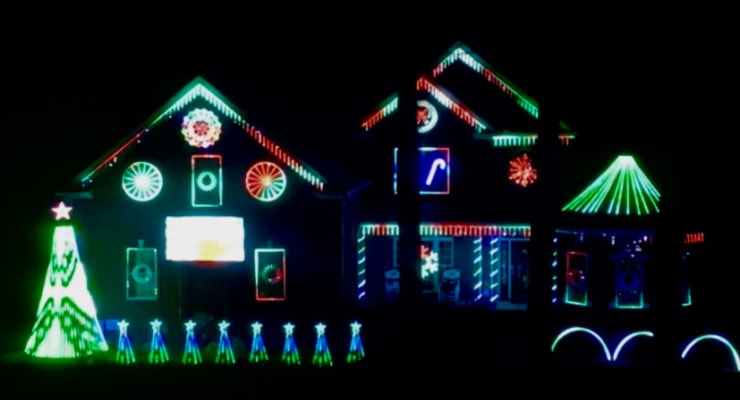 Christmas lights in Easley, SC