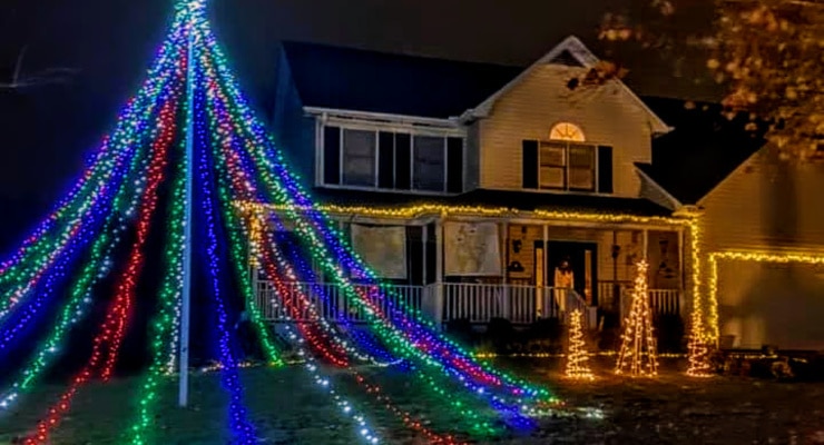 Christmas lights in Simpsonville, SC