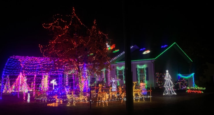 Christmas lights in Duncan, SC
