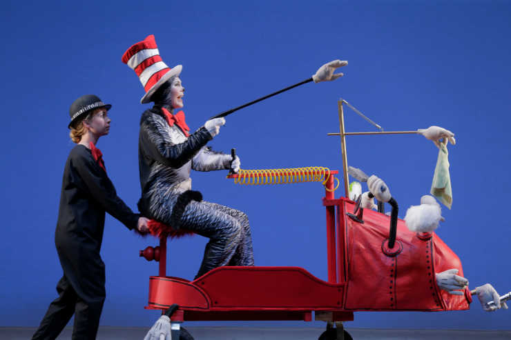 Cat in the Hat riding