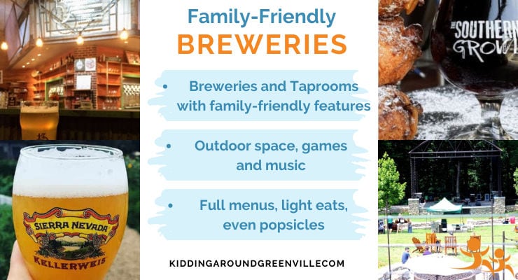 Family-friendly breweries near Greenville, SC