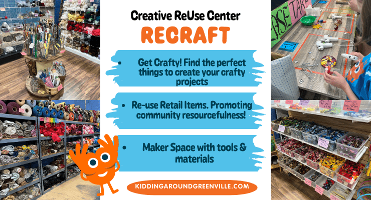 Recraft Creative ReUse Center in Greenville, South Carolina