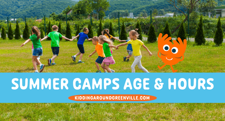 Summer camps by age and hours in Greenville, SC