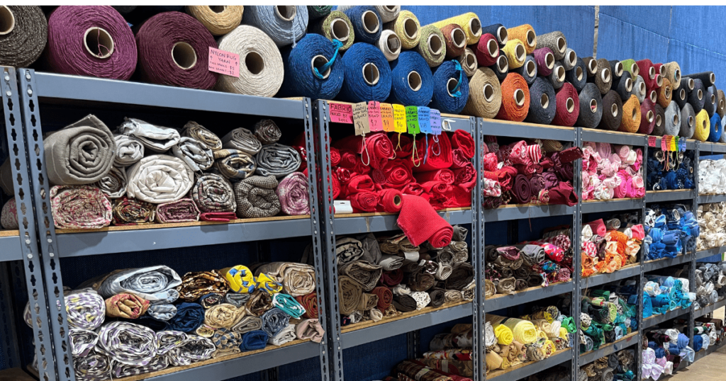Cloth materials at ReCraft Gvl in Greenville, South Carolina