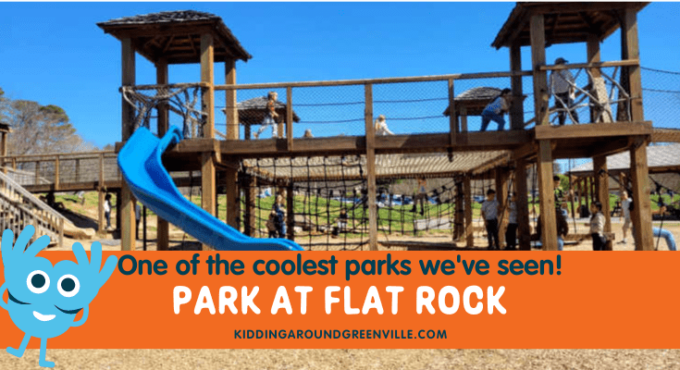 The Park at Flat Rock is one of the coolest parks we've seen.