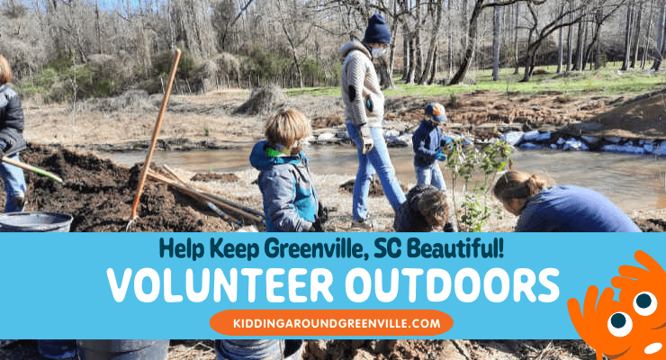 Outdoor volunteering opportunities in Greenville, SC.
