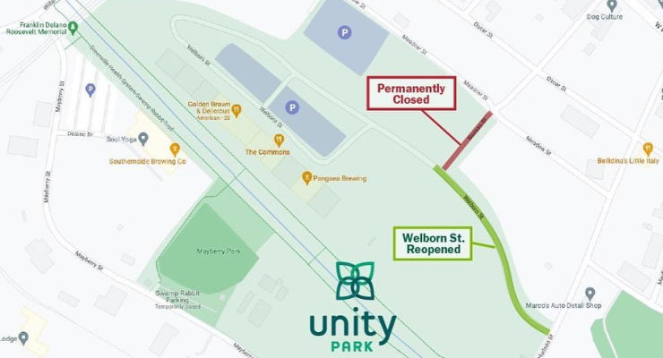 Map of Unity Park