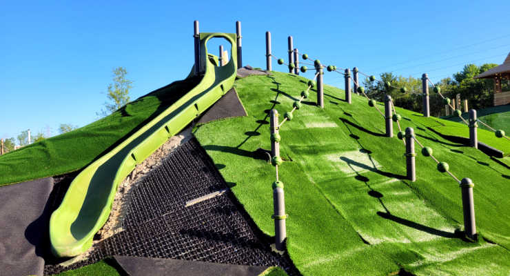 Slide at the Unity Park Playground