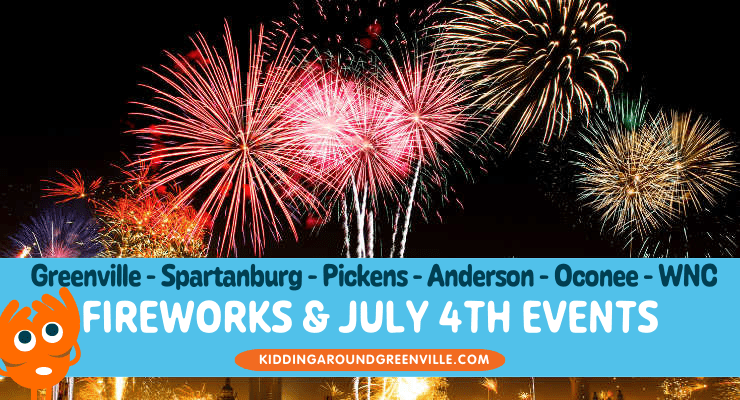 July 4th Events and Fireworks, Greenville, SC