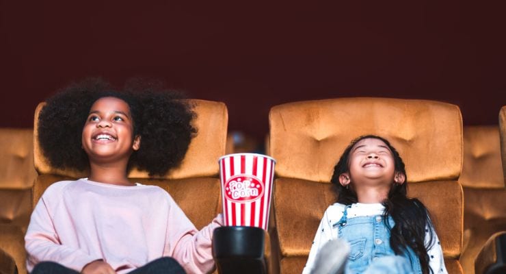 Kids at the cinema