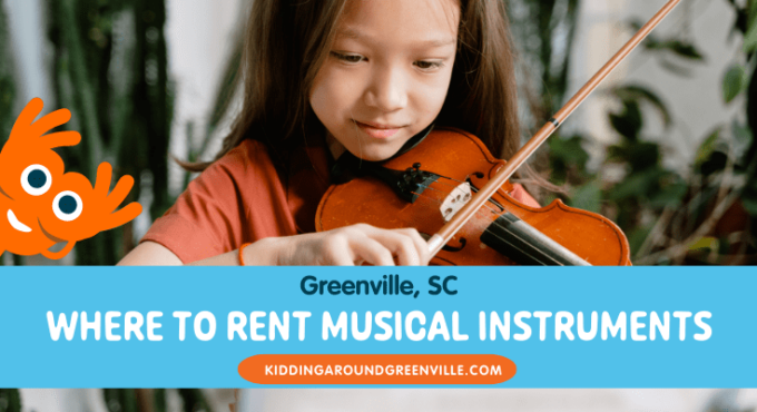 Where to rent musical instruments for kids near Greenville, SC.