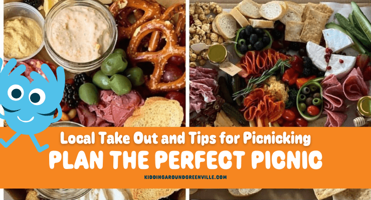 Picnic: Greenville, SC restaurants for takeout picnic items, and tips for planning a picnic.