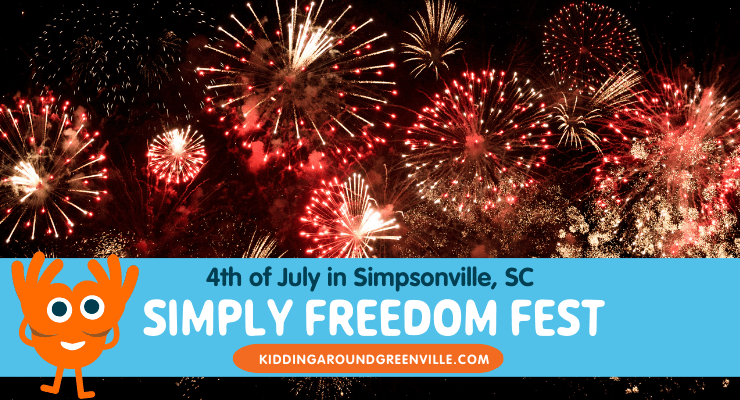 Fireworks in Simpsonville, SC for Simply Freedom Fest. 