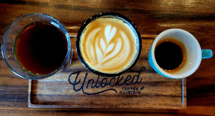 Unlocked Coffee Roasters Flight
